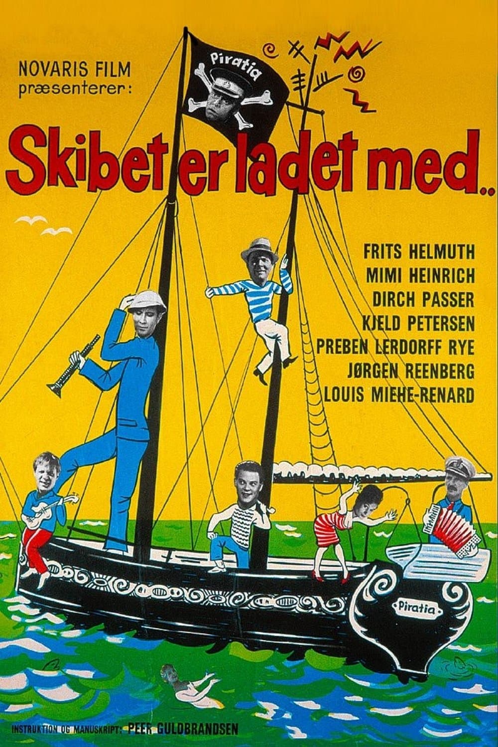 Skibet er ladet med..