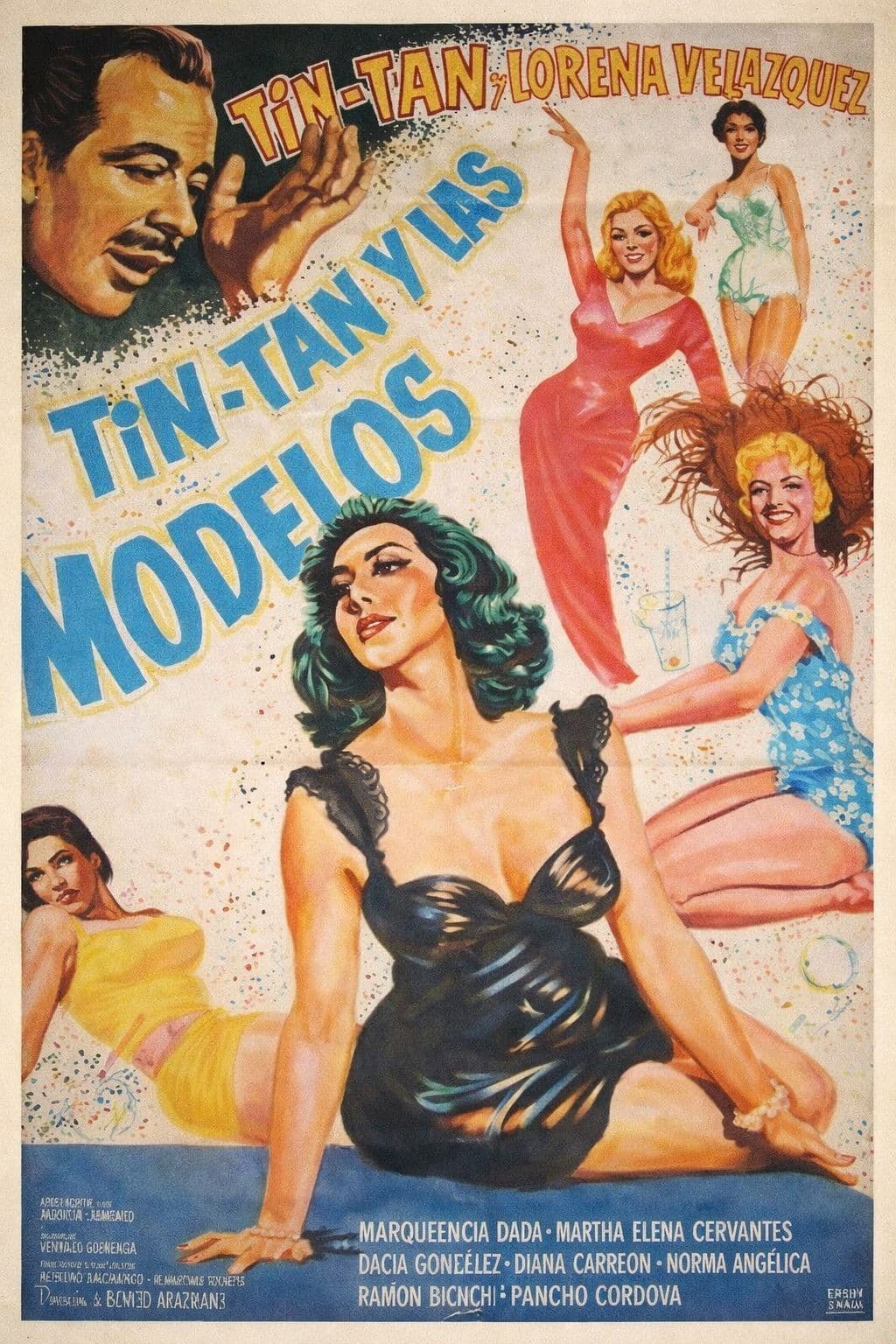 Tin Tan y las modelos