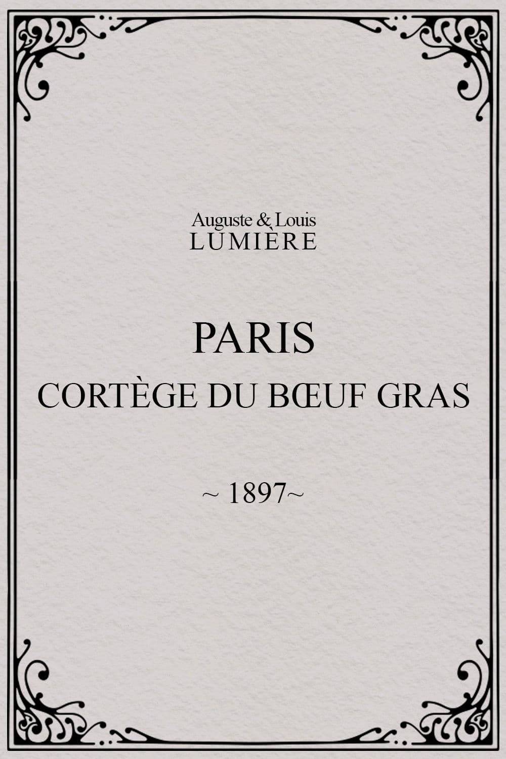 Paris, cortège du bœuf gras (char du prince du carnaval)