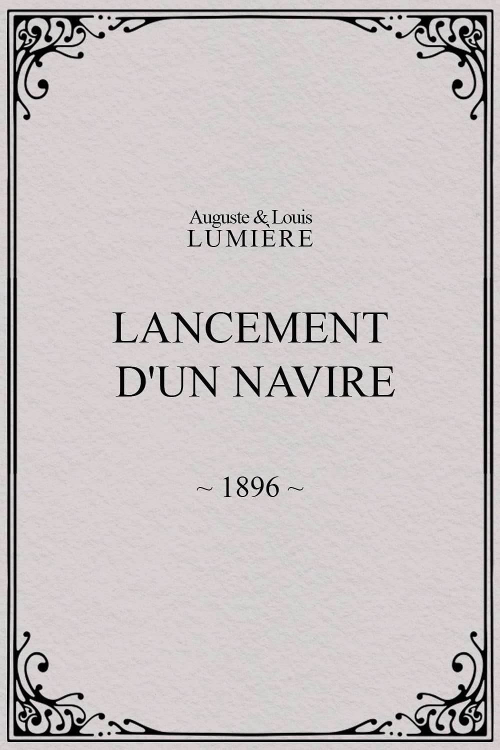 Lancement d'un navire